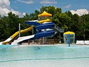 Aquatic center slide