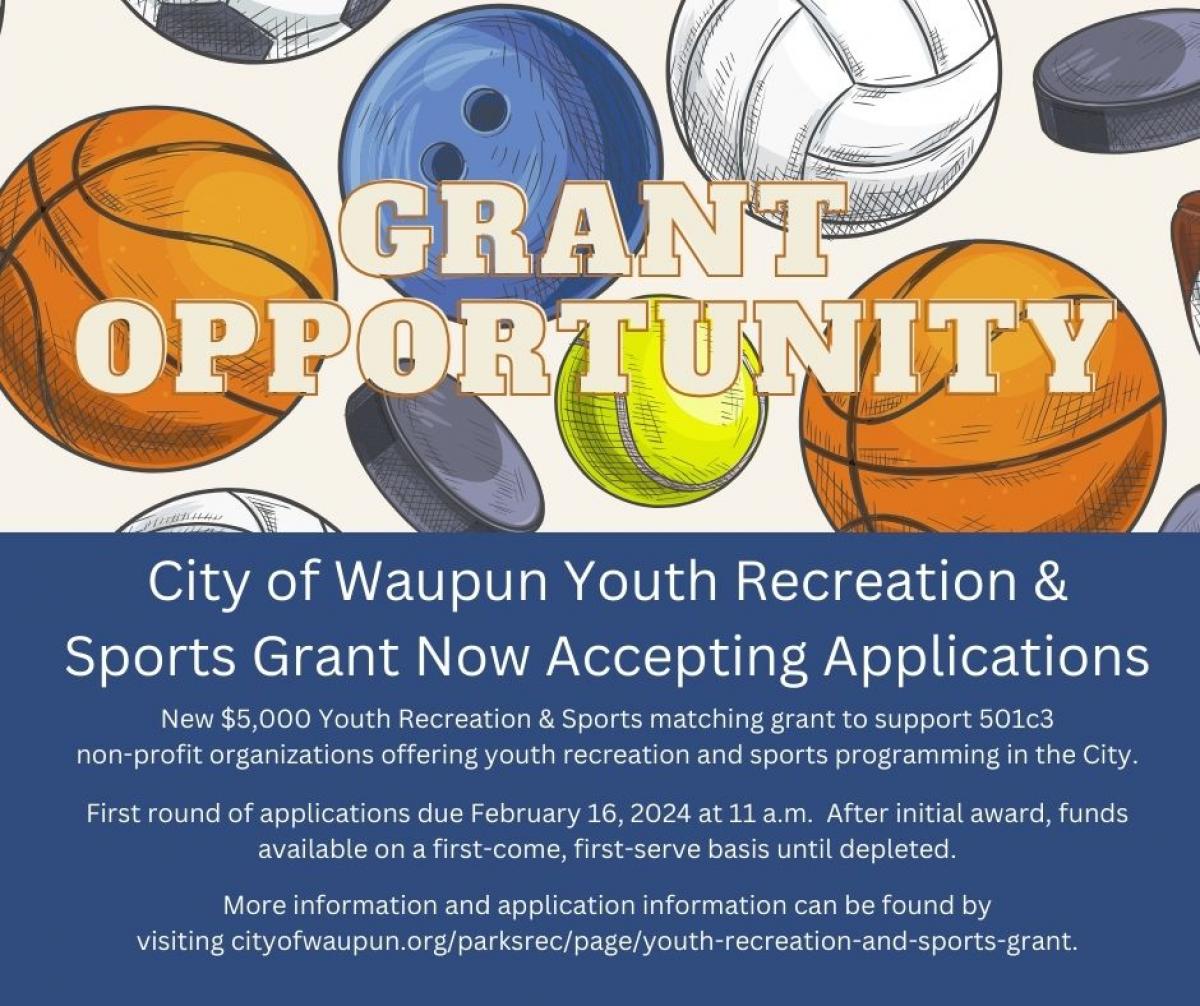 Youth Recreation & Sports Grant Available